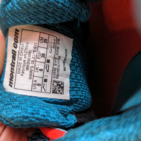 Montrail Fluidflex FKT Women's Running Shoe 8 blue & orange red - Picture 11 of 16